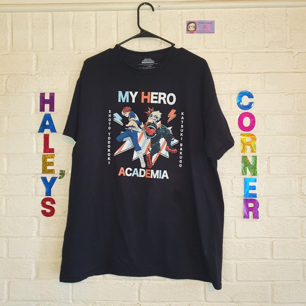 My Hero Academia Todoroki & Bakugo T-Shirt Men's XL
